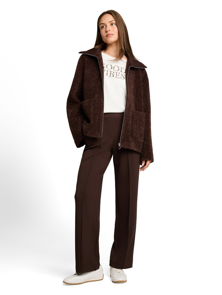 structured cosy jacket, java dark structure 41070 Bild 3