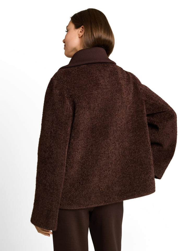 structured cosy jacket, java dark structure 41070 Bild 4