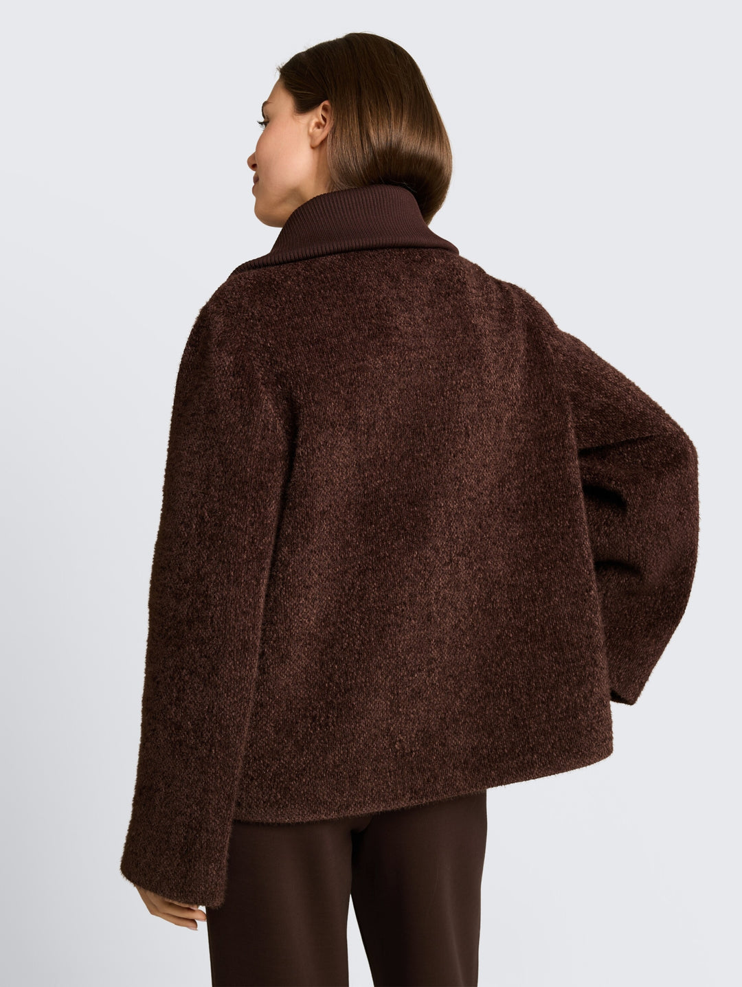 structured cosy jacket, java dark structure 41070 Bild 8