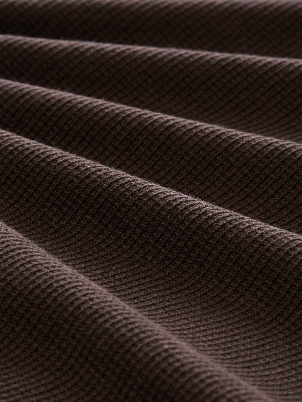 structured crew neck knit, dark chocolate brown melange 40781 Bild 2