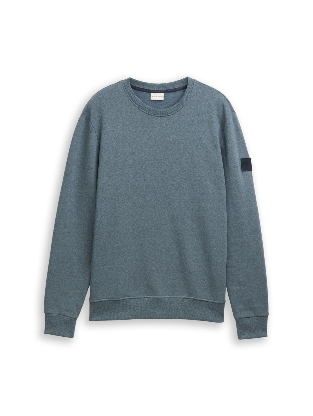structured crewneck, grey mint navy structure 38871 Bild 1