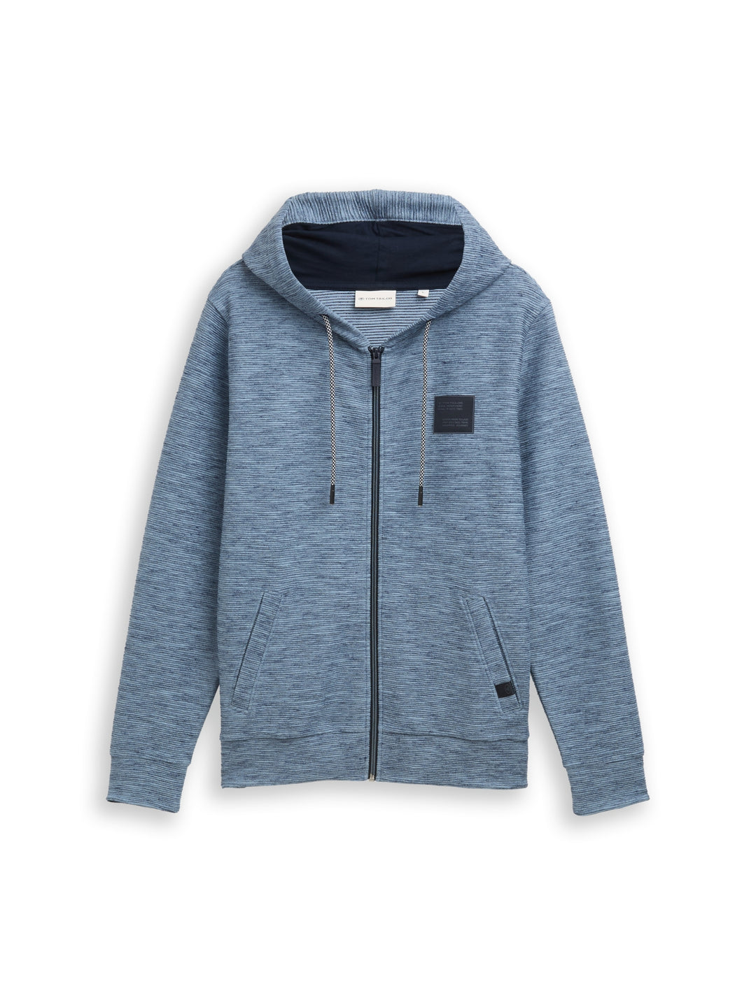 structured  hoodie, denim blue structured melange 39220 Bild 1