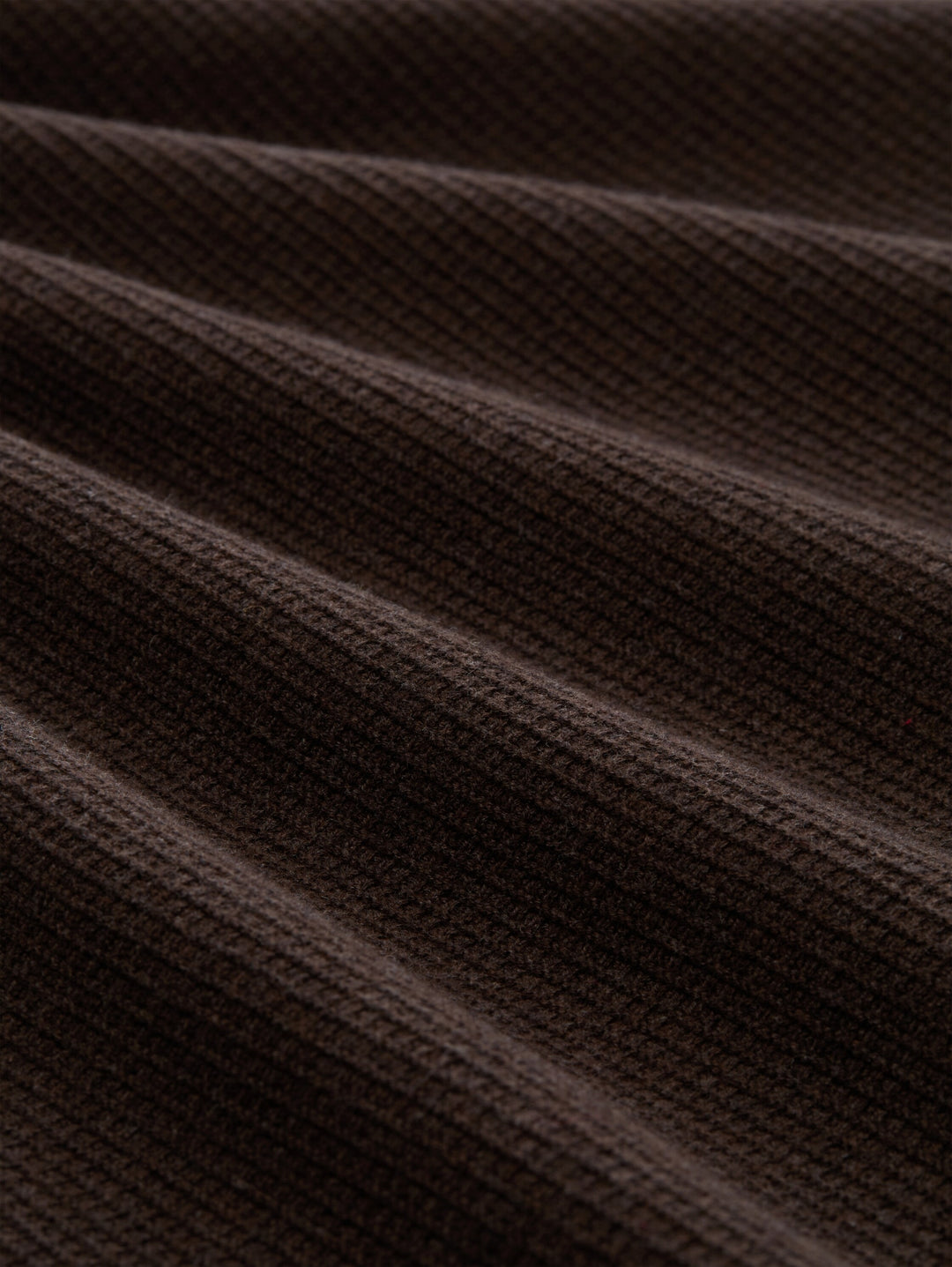 structured knit polo, dark chocolate brown melange 40781 Bild 2
