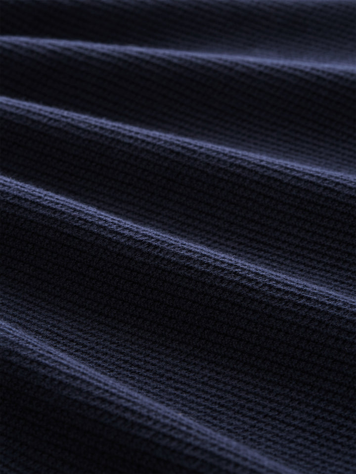 structured knit polo, sky captain blue 10668 Bild 2