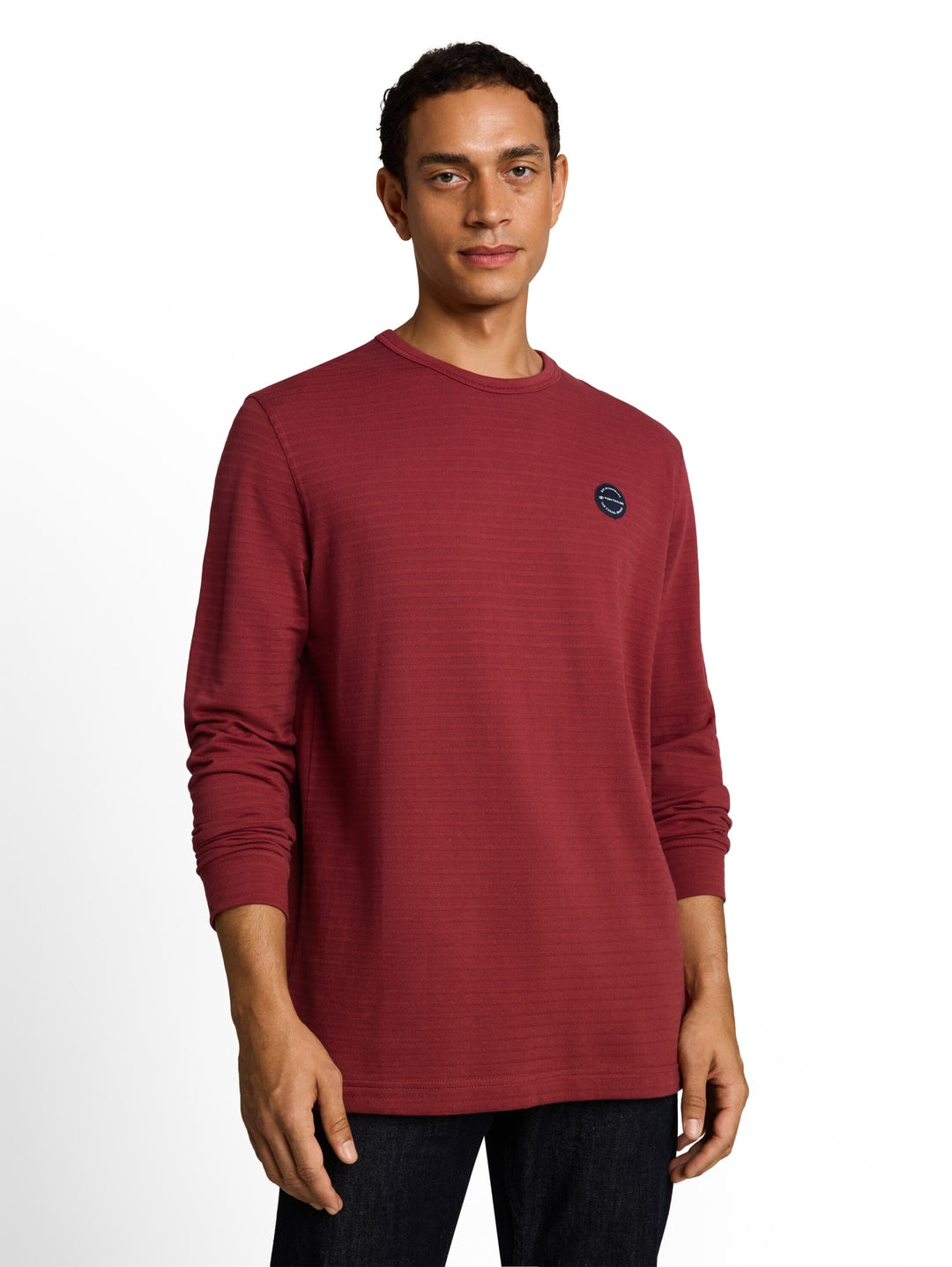structured longsleeve, pear red 40581 Bild 5