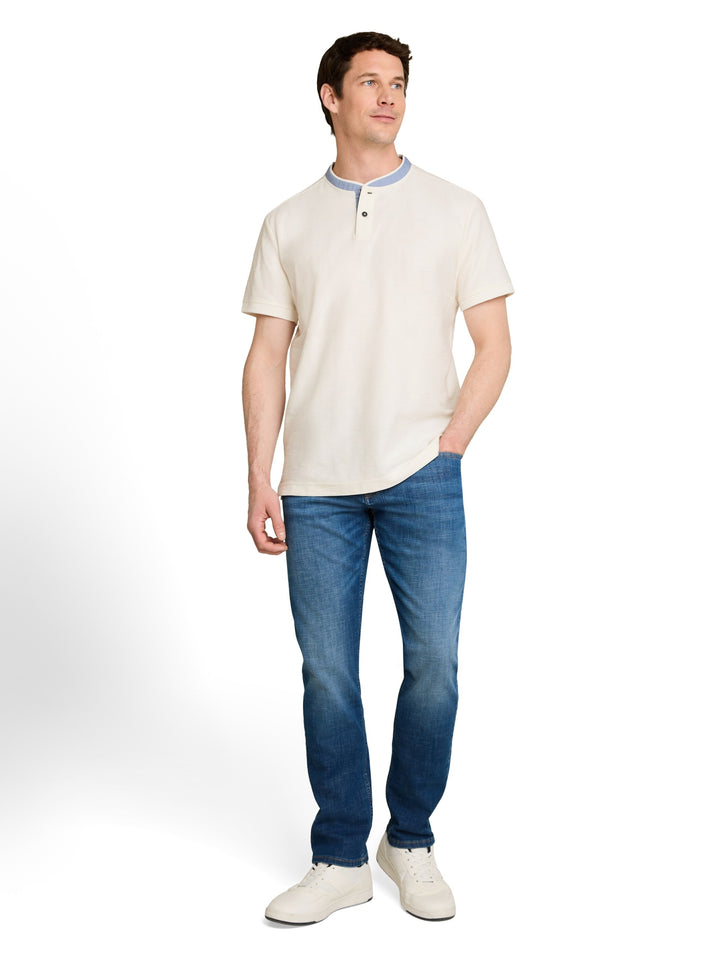 structured polo, Gardenia White 10348 Bild 3