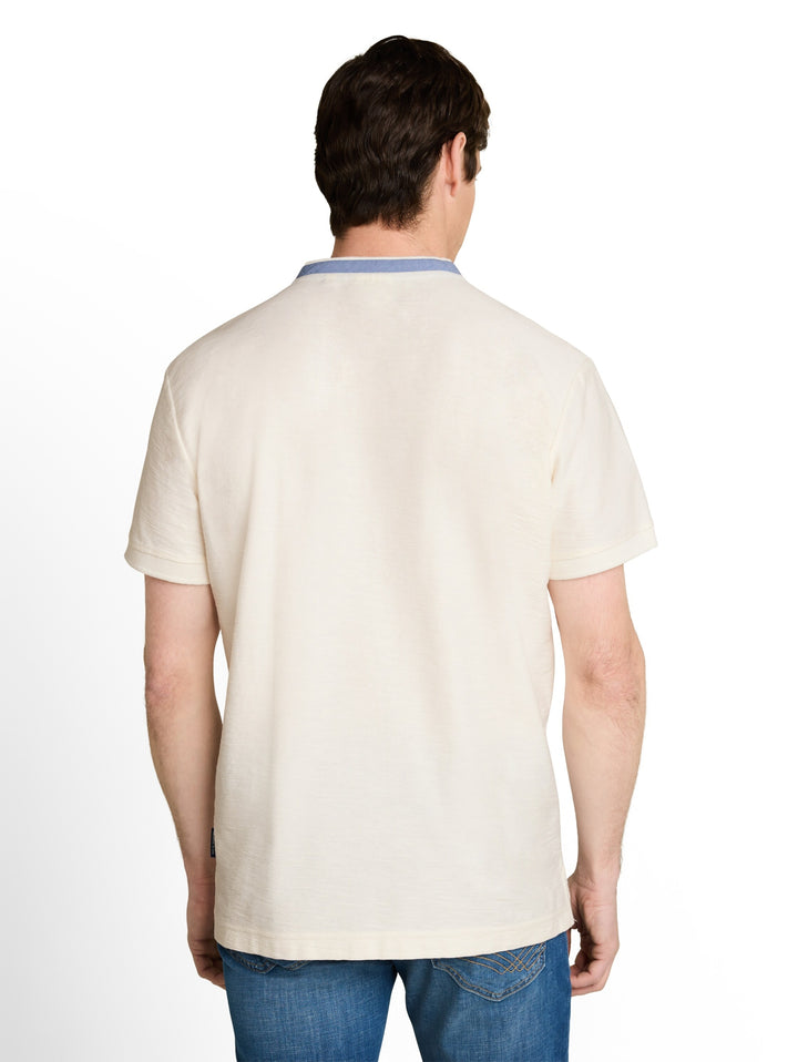 structured polo, Gardenia White 10348 Bild 4