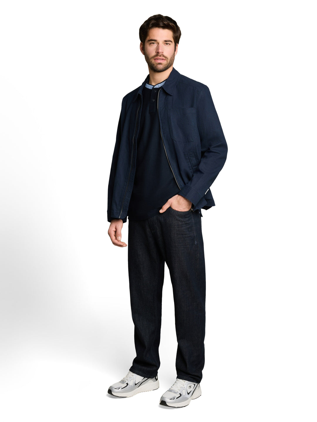 structured polo, sky captain blue 10668 Bild 3