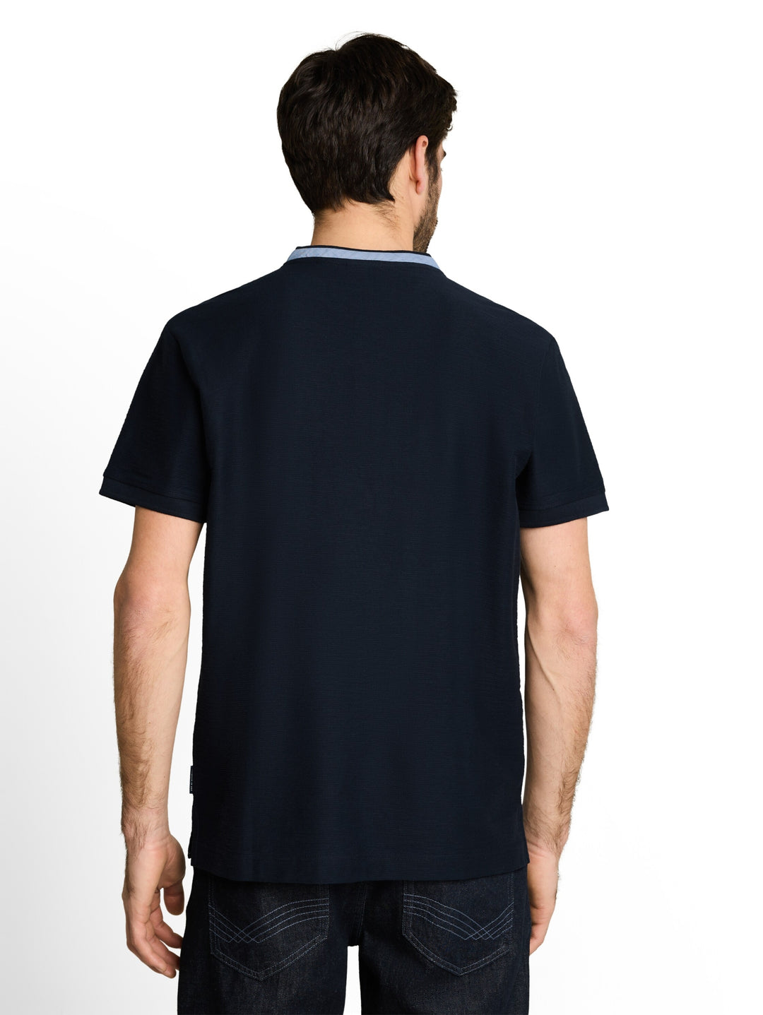structured polo, sky captain blue 10668 Bild 4