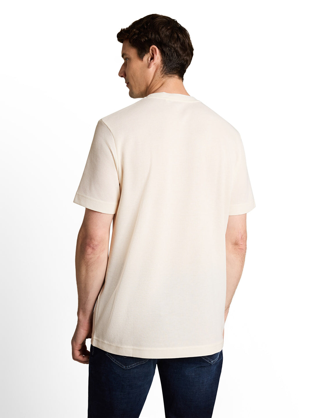 structured print t-shirt, Gardenia White 10348 Bild 4