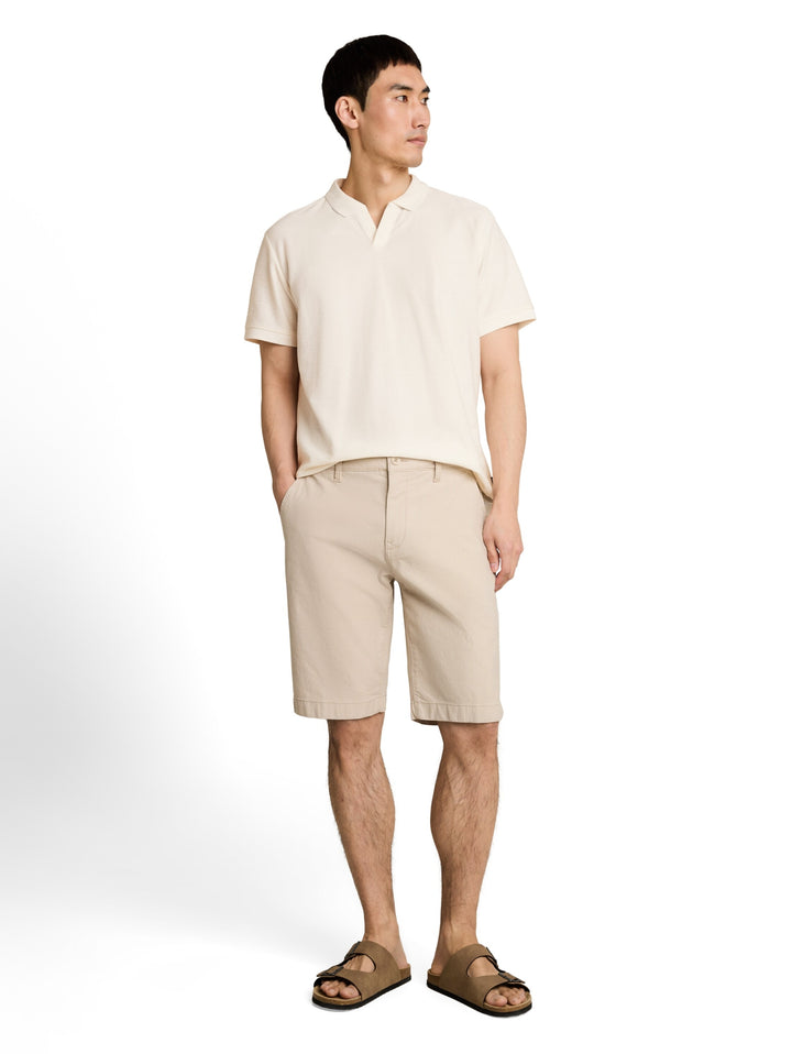 structured resort collar polo, Gardenia White 10348 Bild 3