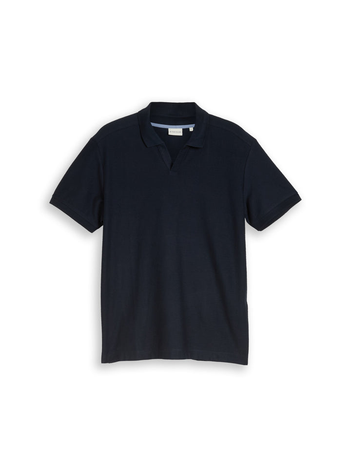 structured resort collar polo, sky captain blue 10668 Bild 1