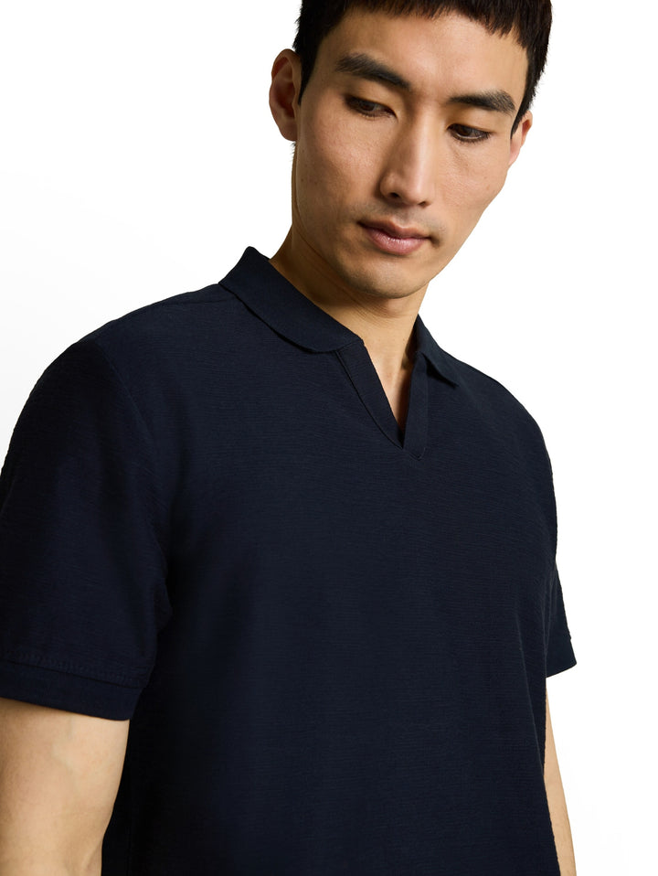 structured resort collar polo, sky captain blue 10668 Bild 6