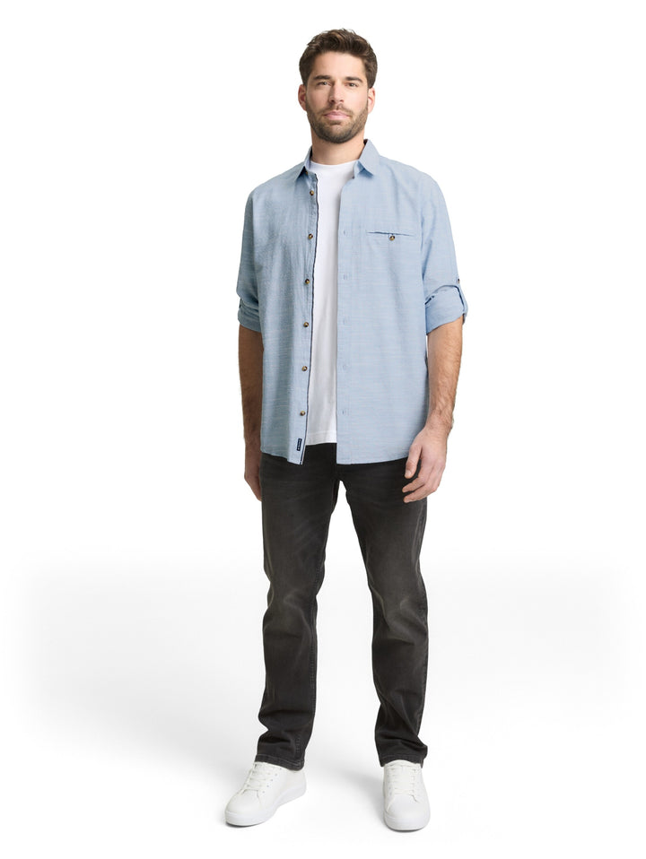 structured shirt, blue petrol structure 39537 Bild 3
