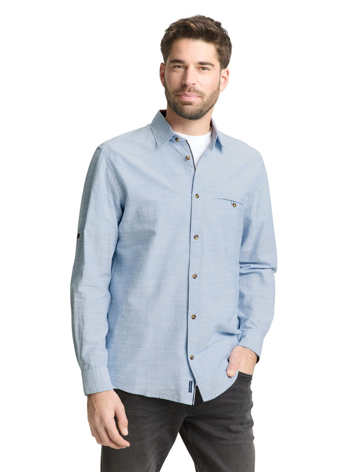 structured shirt, blue petrol structure 39537 Bild 5