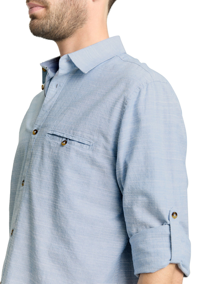 structured shirt, blue petrol structure 39537 Bild 6
