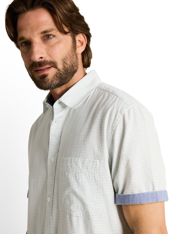 structured shirt, gardenia white dot structure 39667 Bild 6