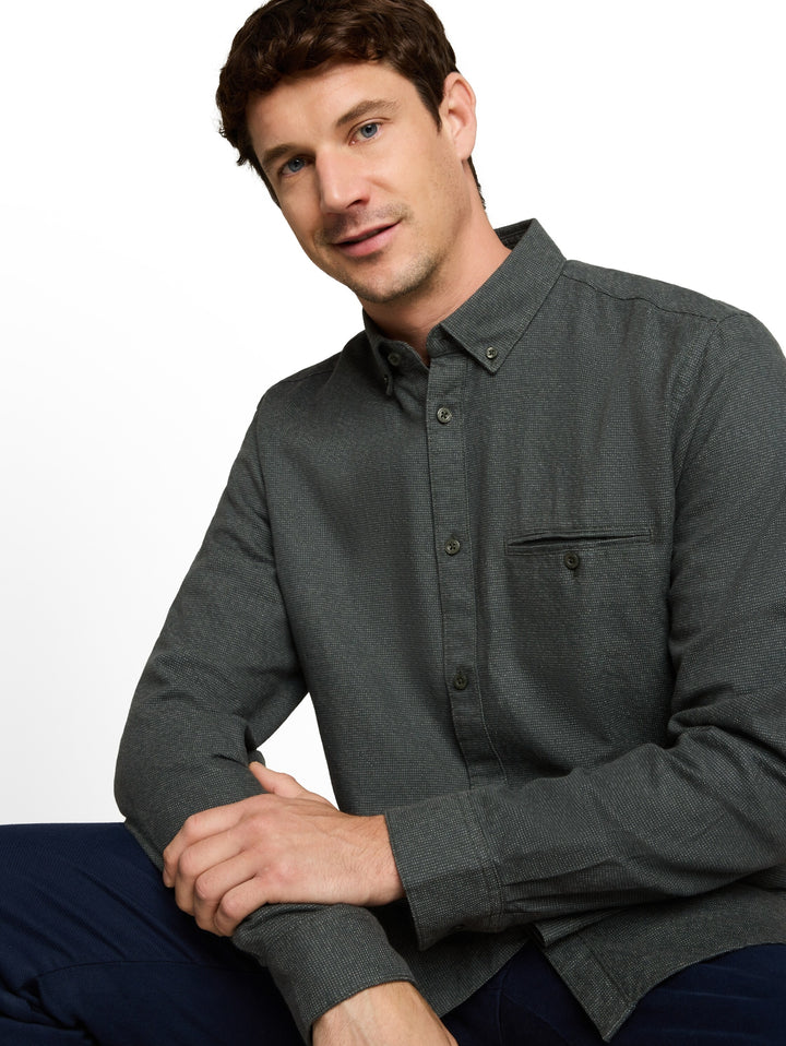 structured shirt, green based structure 40690 Bild 6