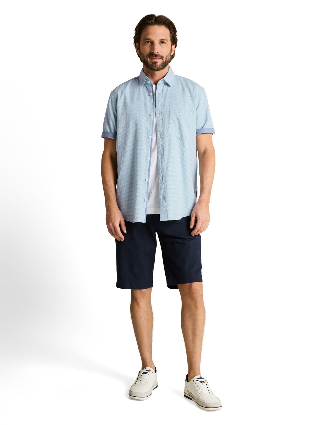 structured shirt, light blue dot structure 39668 Bild 3