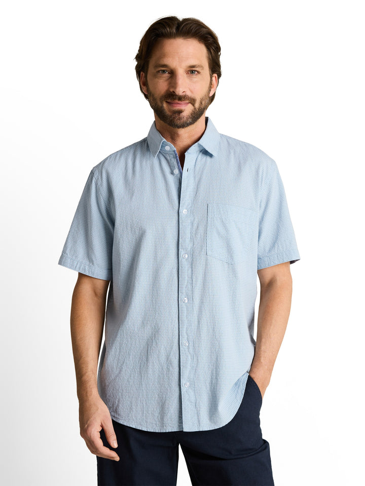 structured shirt, light blue dot structure 39668 Bild 6
