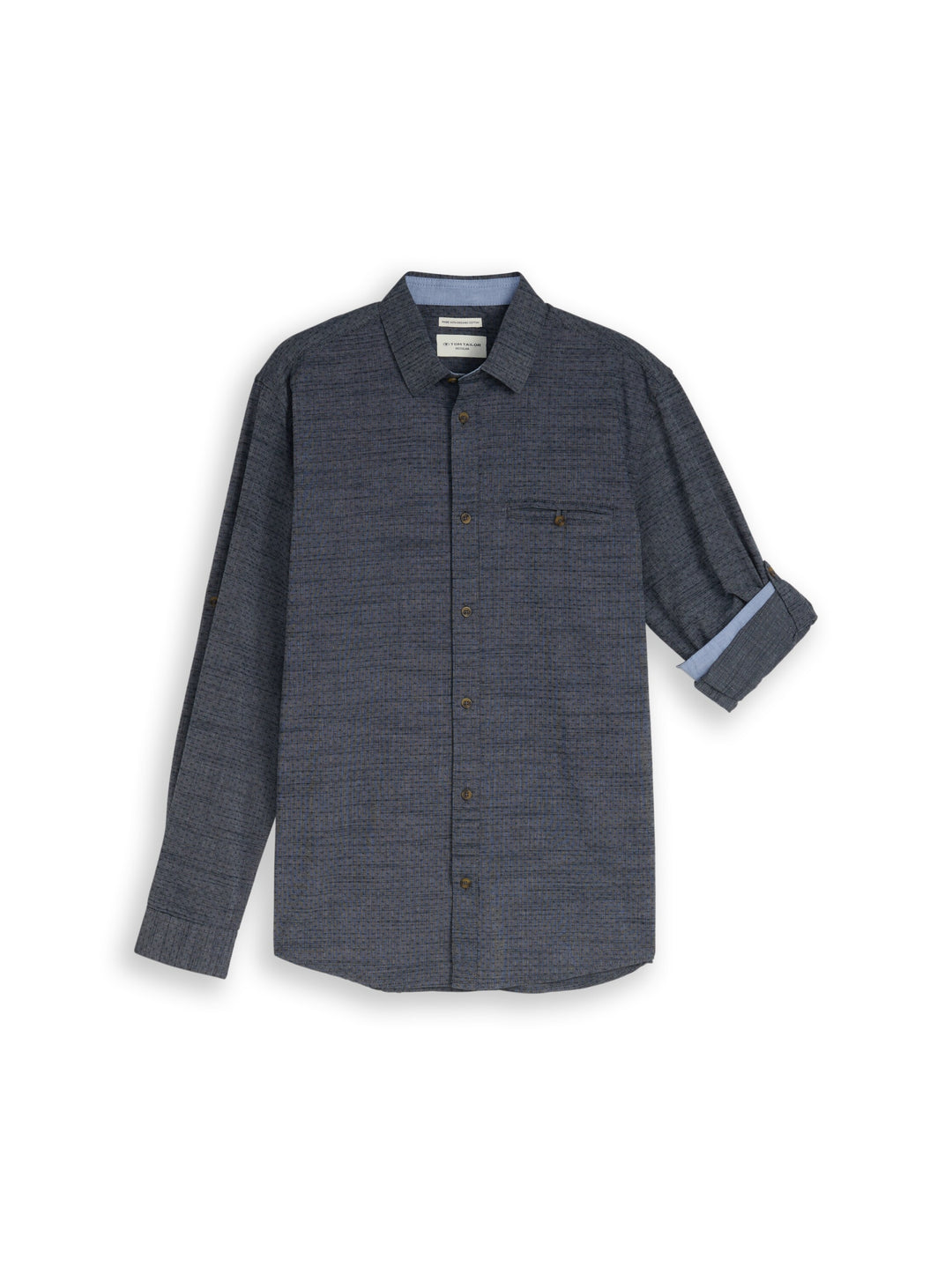 structured shirt, navy blue structure 39539 Bild 1