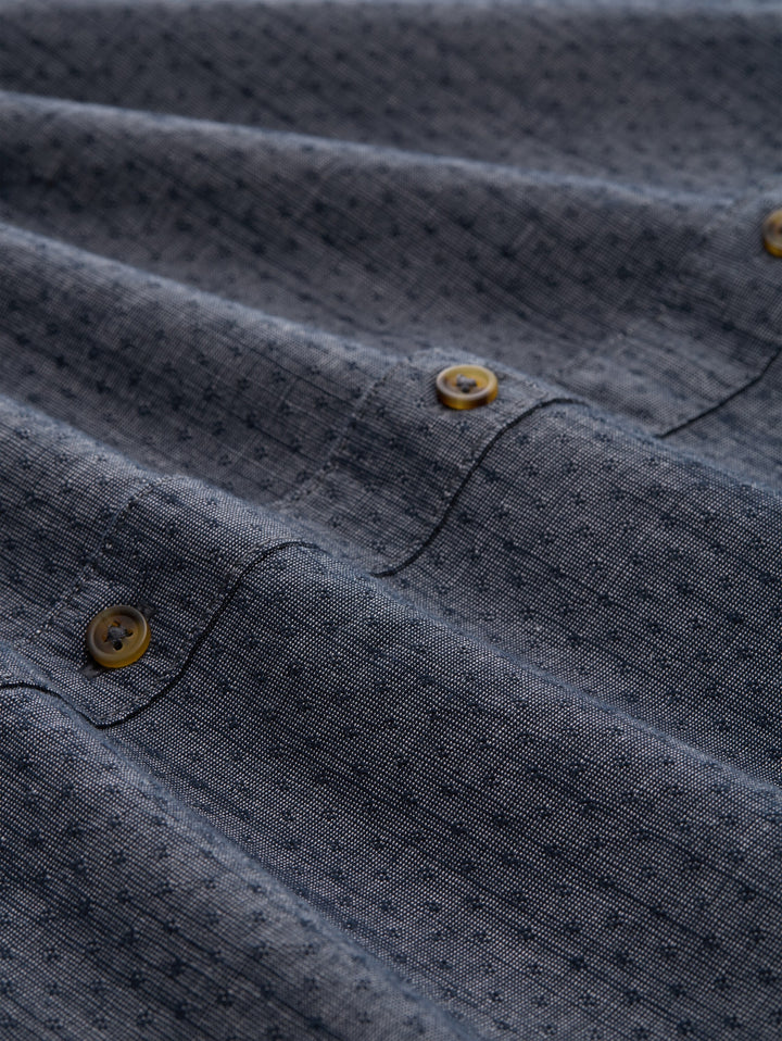 structured shirt, navy blue structure 39539 Bild 2