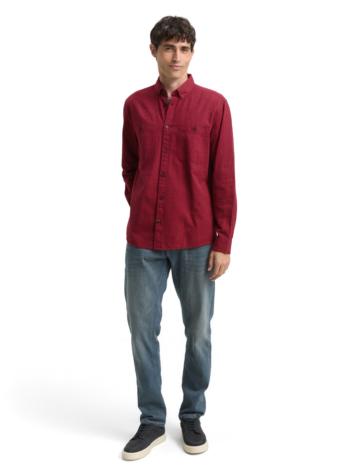 structured shirt, red nep structure 38952 Bild 3