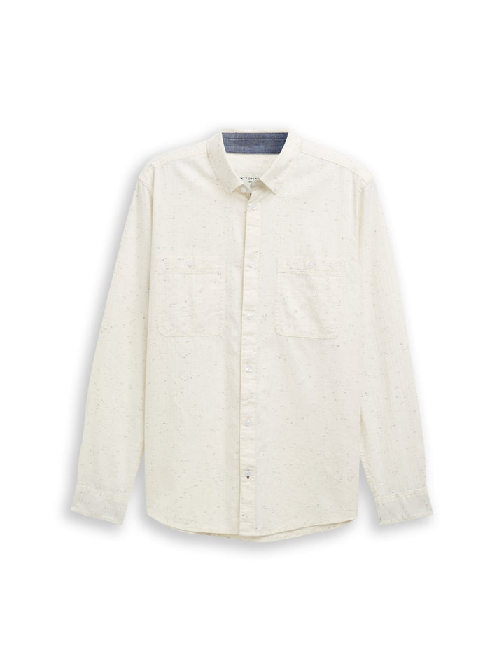 structured shirt, white nep structure 38951 Bild 1