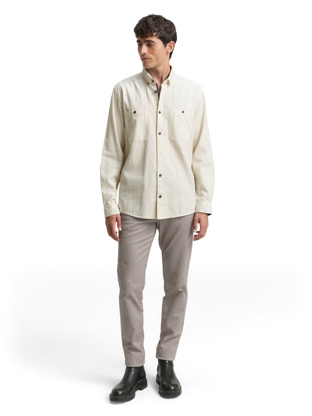 structured shirt, white nep structure 38951 Bild 3