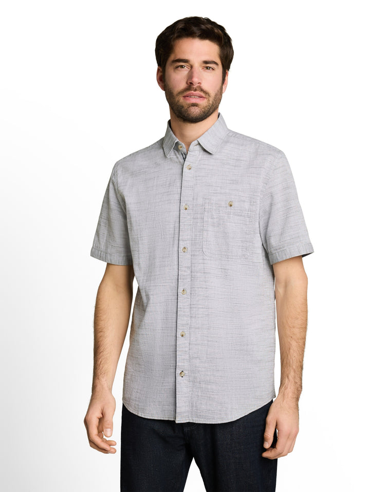 structured slubyarn shirt, leaf green horizontal stripe 40187 Bild 11