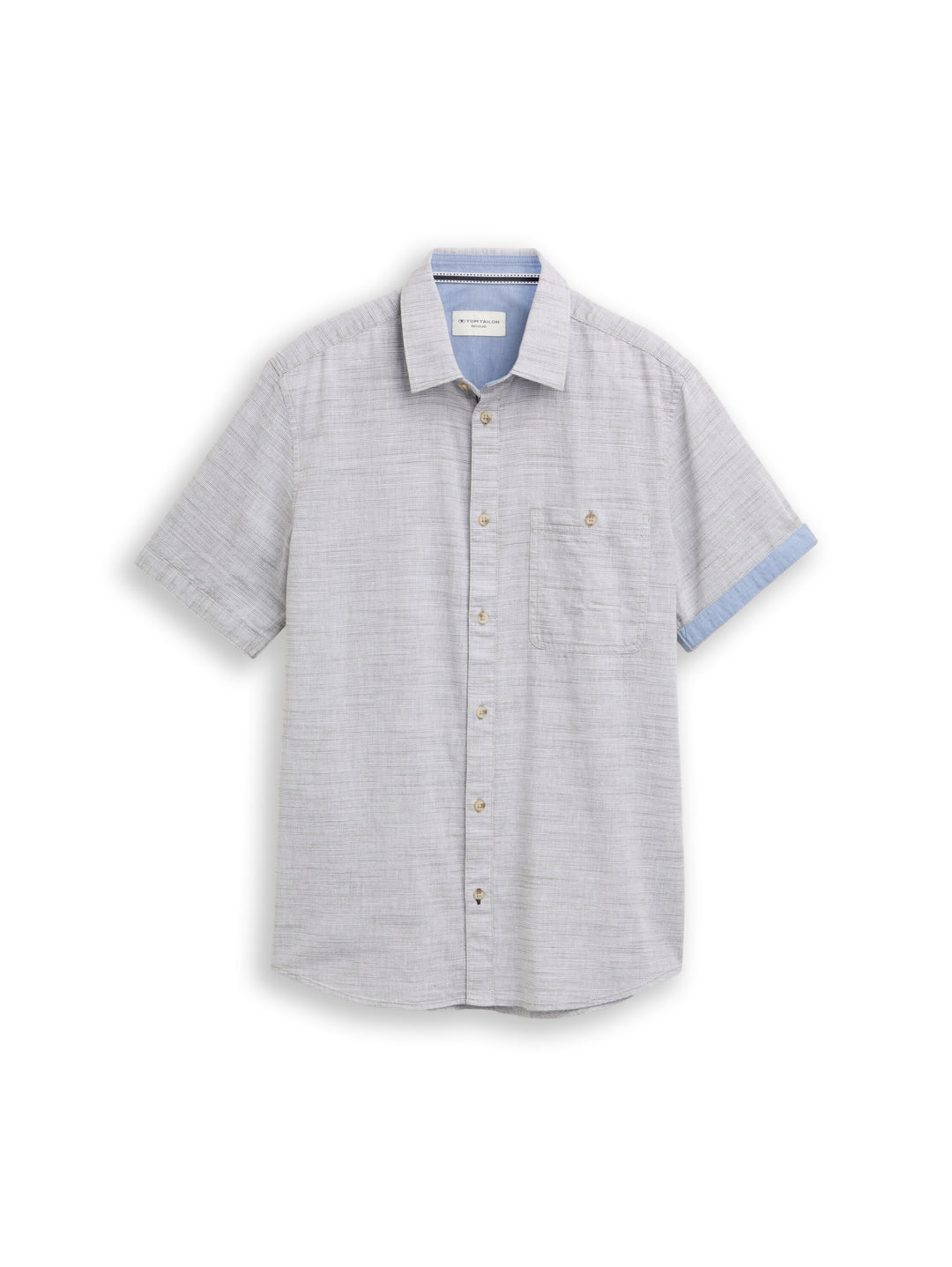 structured slubyarn shirt, leaf green horizontal stripe 40187 Bild 7
