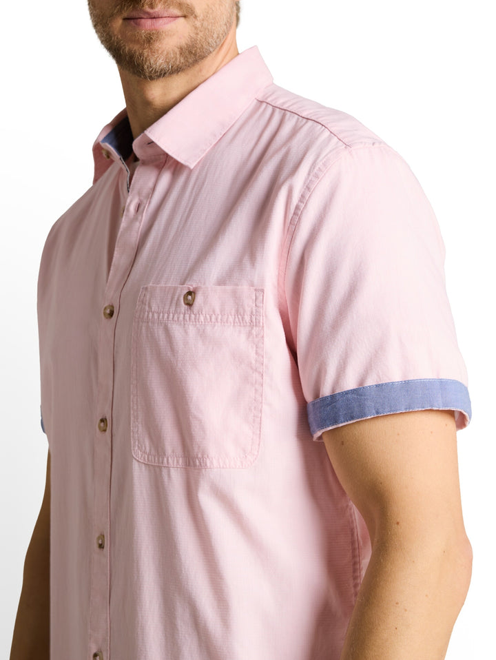 structured slubyarn shirt, pink horizontal structure 39676 Bild 6