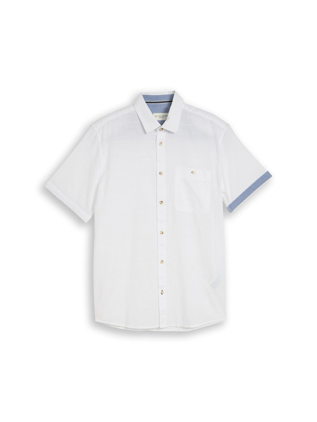 structured slubyarn shirt, White 20000 Bild 1