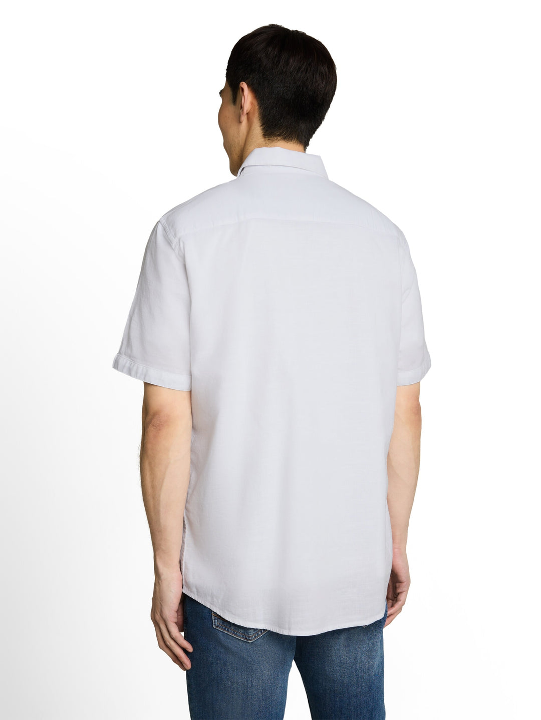 structured slubyarn shirt, White 20000 Bild 4