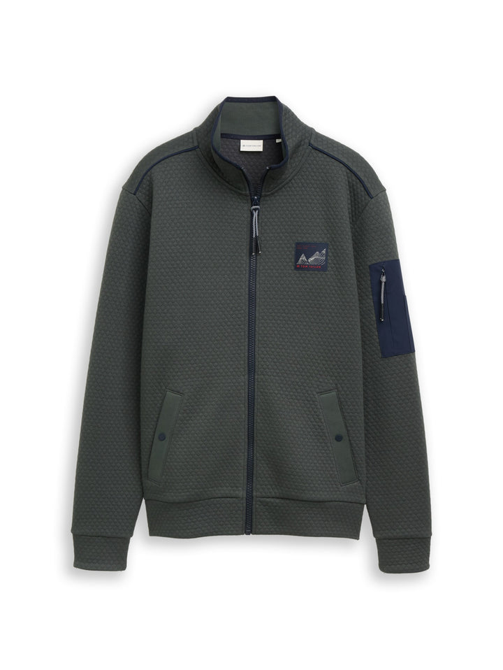 structured stand-up jacket, Darkest Olive 14406 Bild 1