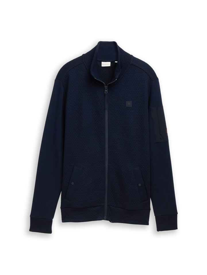 structured stand-up jacket, sky captain blue 10668 Bild 1