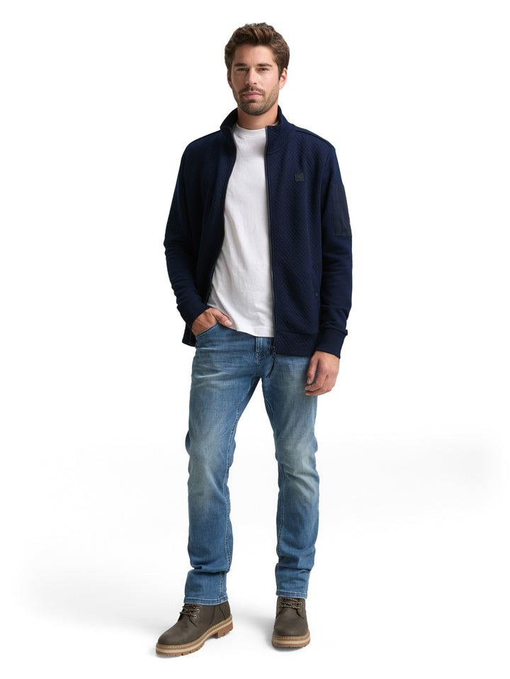 structured stand-up jacket, sky captain blue 10668 Bild 3