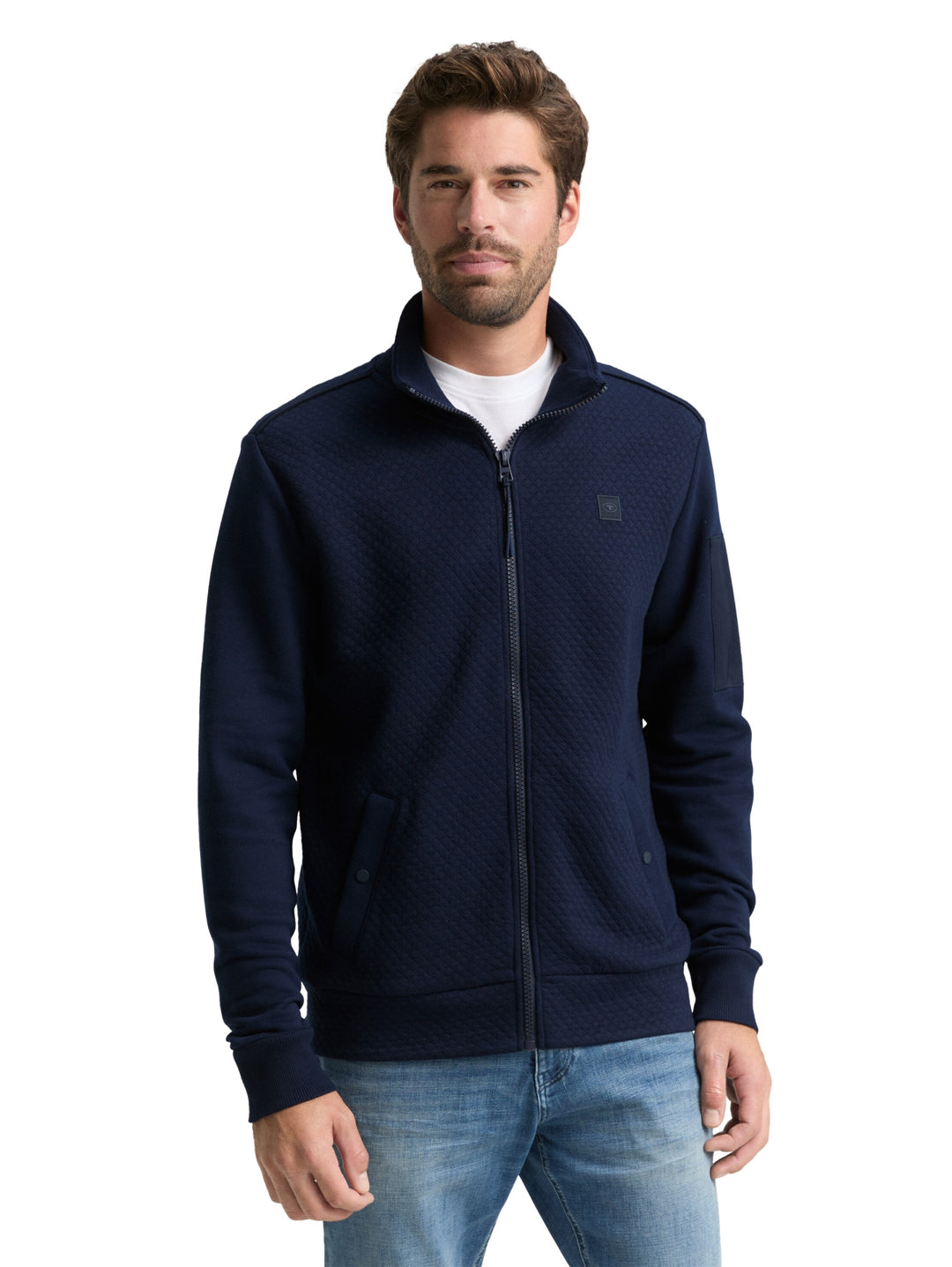 structured stand-up jacket, sky captain blue 10668 Bild 6