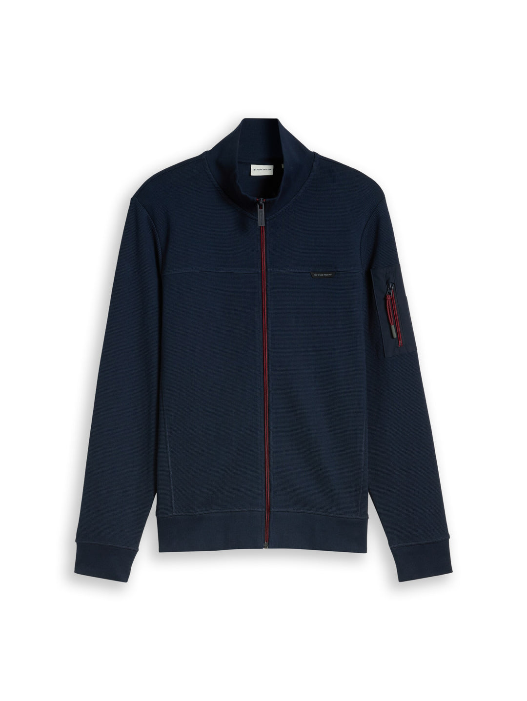 structured stand-up sweat jack, sky captain blue 10668 Bild 1