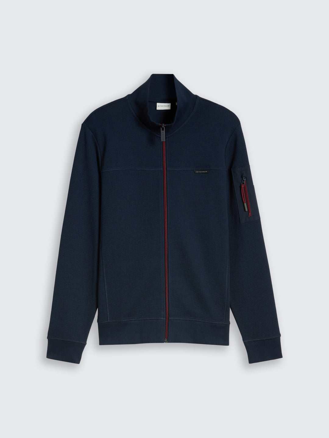 structured stand-up sweat jack, sky captain blue 10668 Bild 7