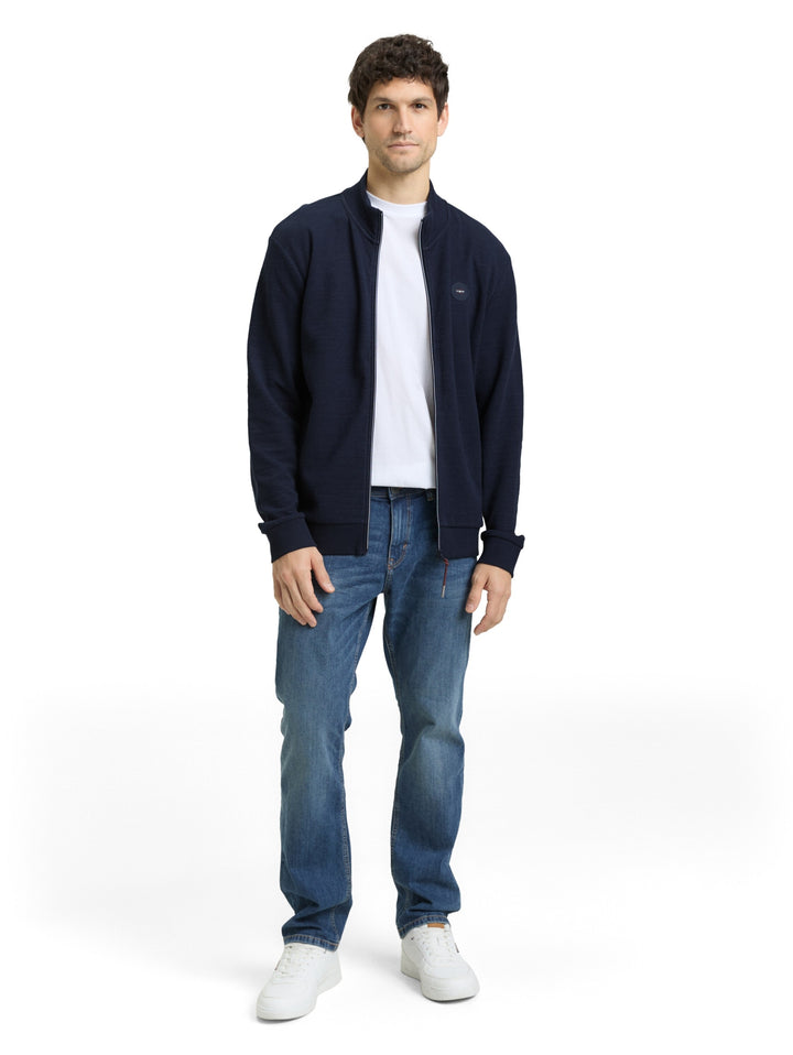 structured stand-up t-shirt ja, sky captain blue 10668 Bild 3