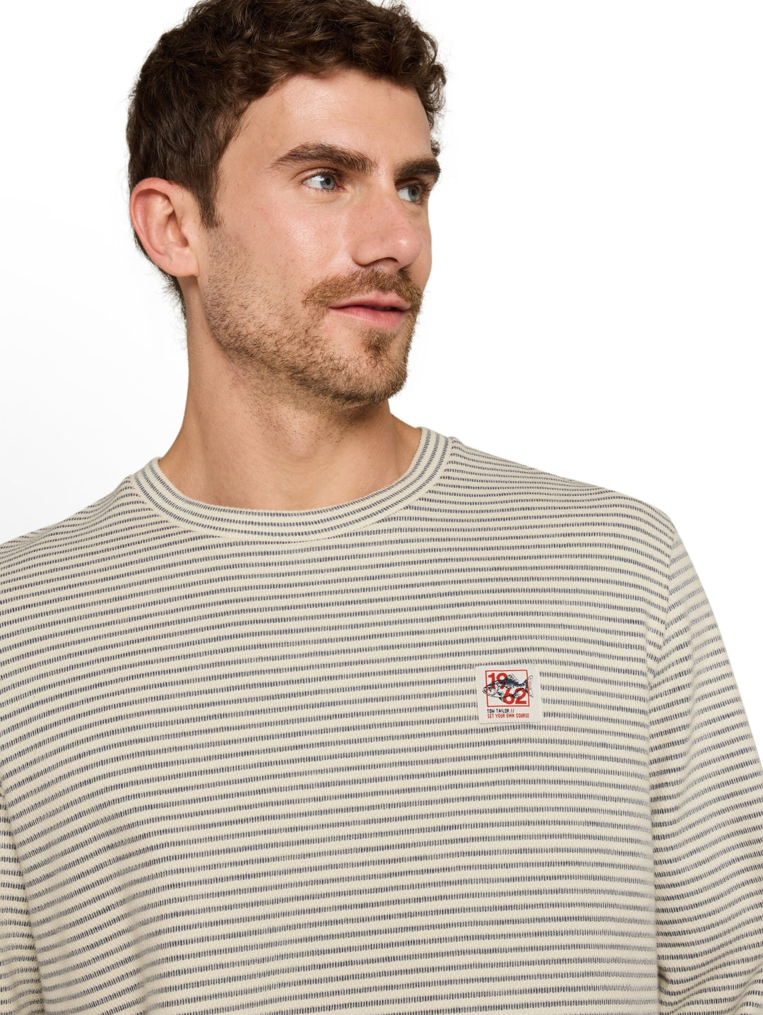 structured stripe longsleeve, offwhite structured stripe 40803 Bild 10