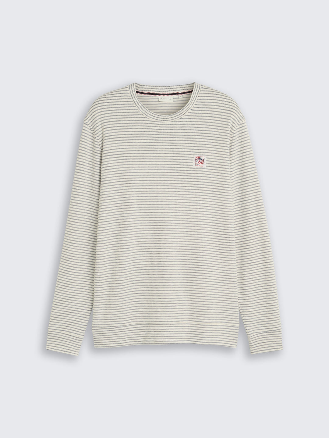 structured stripe longsleeve, offwhite structured stripe 40803 Bild 1