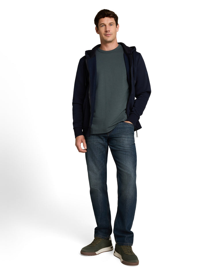 structured t-shirt, Darkest Olive 14406 Bild 3