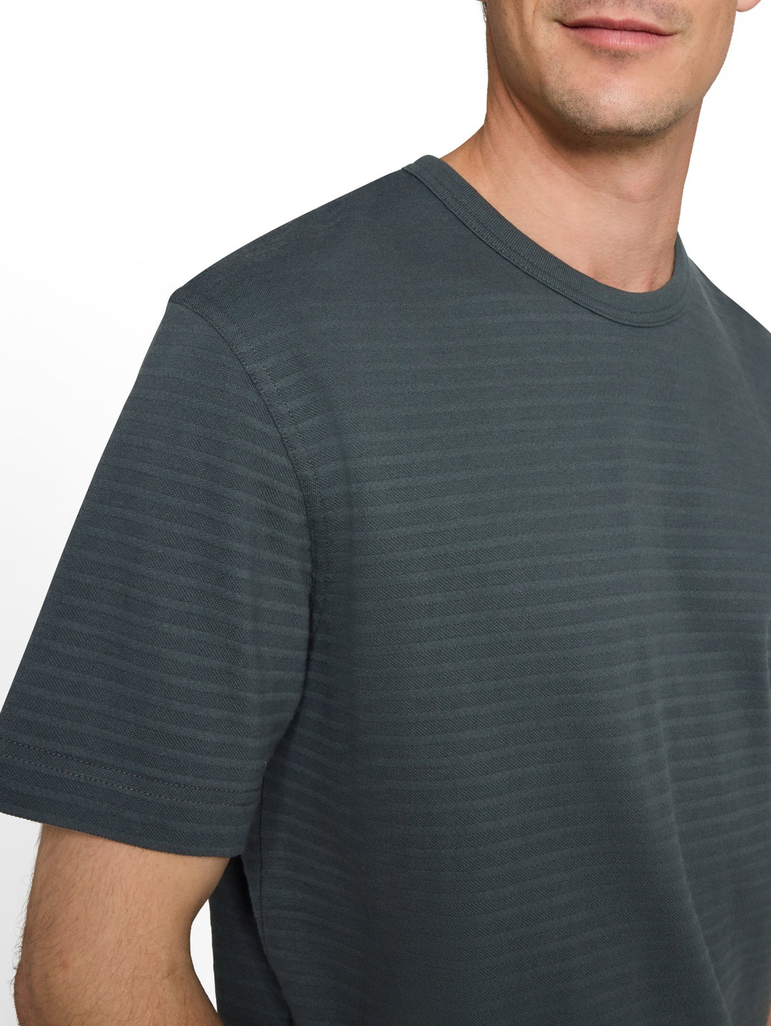 structured t-shirt, Darkest Olive 14406 Bild 6