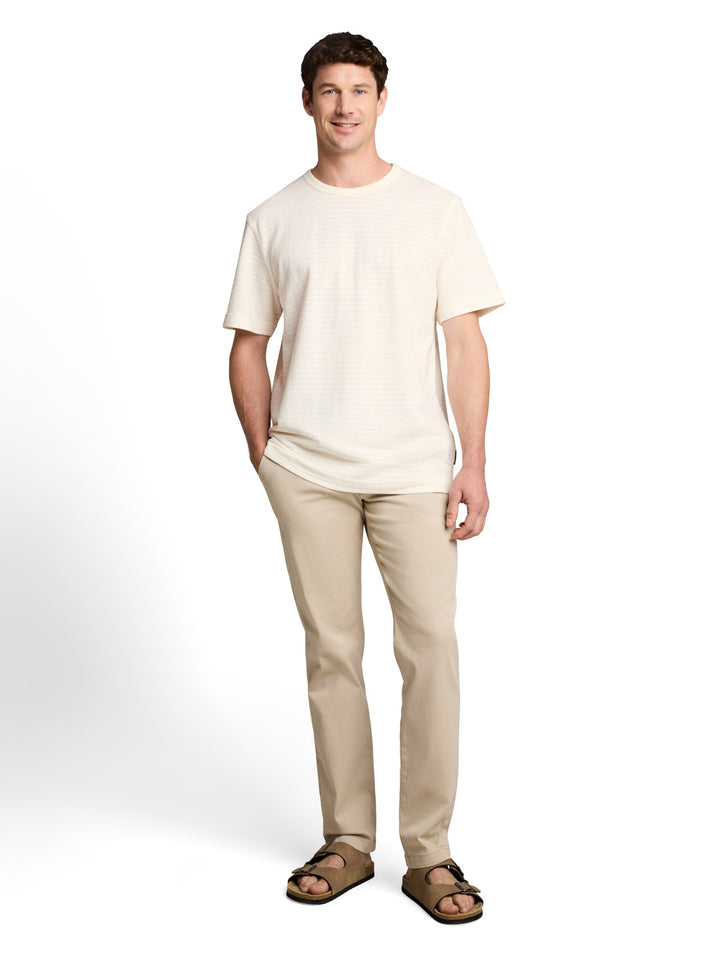 structured t-shirt, Gardenia White 10348 Bild 3