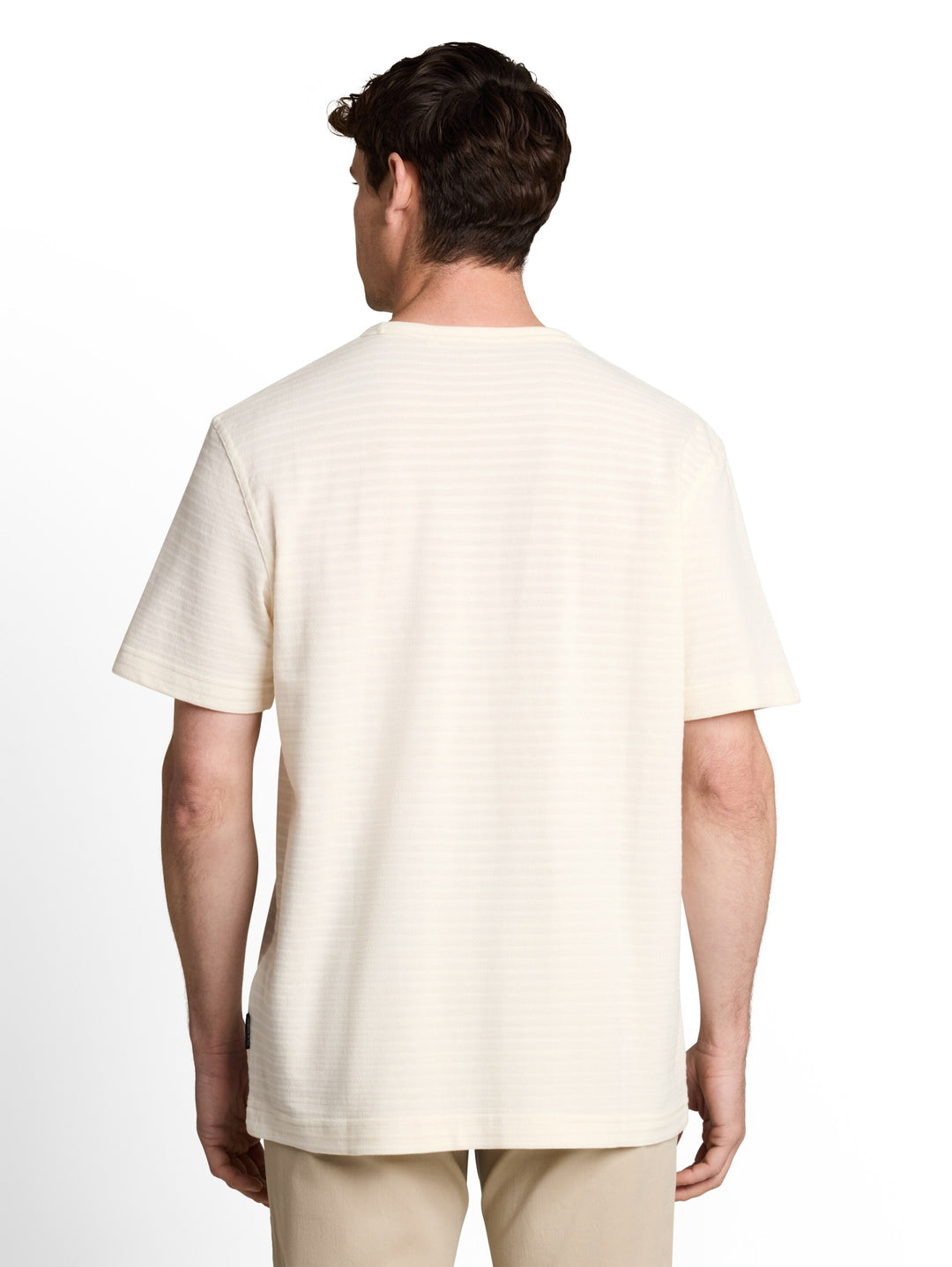 structured t-shirt, Gardenia White 10348 Bild 4