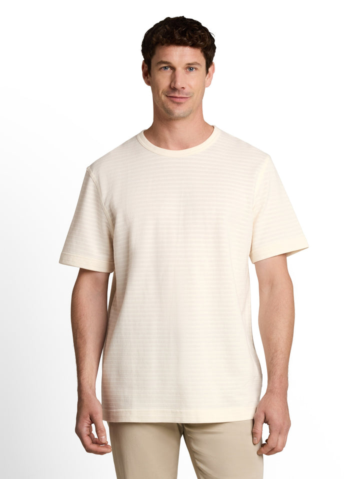 structured t-shirt, Gardenia White 10348 Bild 5