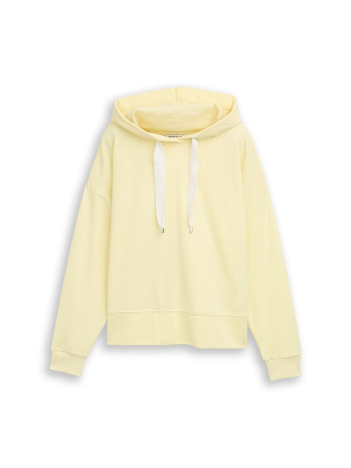 Sweatshirt hoodie w emboss, soft lemon 38887 Bild 1