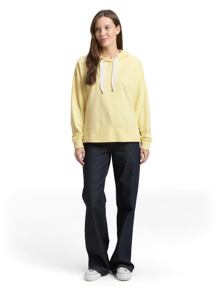 Sweatshirt hoodie w emboss, soft lemon 38887 Bild 3